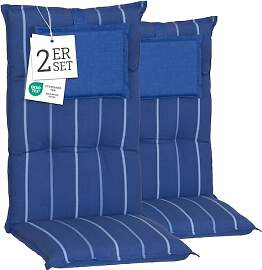 Beo® Hochlehner Gartenstuhl-Auflagen Turin | 2er