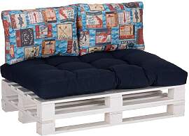 beo Palettenkissen Set 3tlg Baumwolle/Polyester