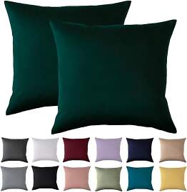 Beqnat Kissenbezug 40x40 2er Set - Kopfkissenbezug 