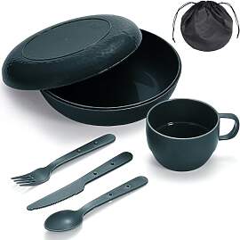 Berglander Camping Mess Set mit Schüssel, Teller, 