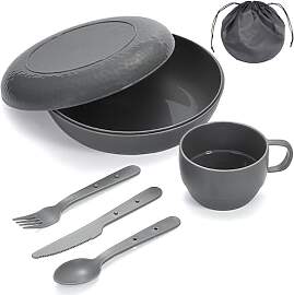 Berglander Camping Mess Set mit Schüssel, Teller, 