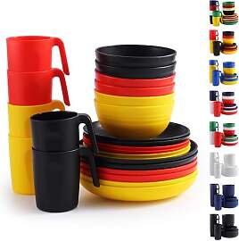 Berglander Plastikgeschirr-Sets 24-teiliger für 6 