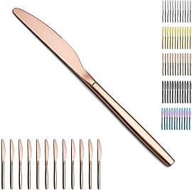 Berglander Roségold Tafelmesser Set von 12