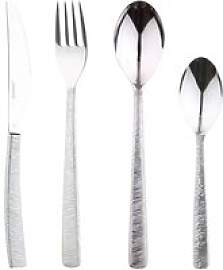 BERGNER Besteckset LYON silber Edelstahl 24 tlg.