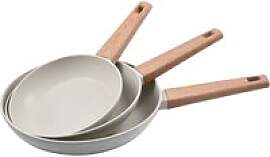 BERGNER Bratpfannen-Set NATURALLY weiß Alu 3 tlg.