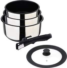 BERGNER Pfannenset Click & cook silber