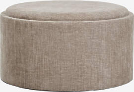 Berkeleni Runder Gepolsterter Pouf Mit Tablett Und 