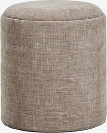 Berkeleni Runder Gepolsterter Pouf Mit Tablett Und 