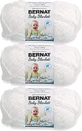 Bernat Weißes Garn für Babydecke, 100 g,