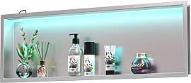 Bernkot Wandnische Dusche Edelstahl mit RGB LED,
