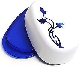 Berossi Butterdose Kunstoff blau Butter Dose mit