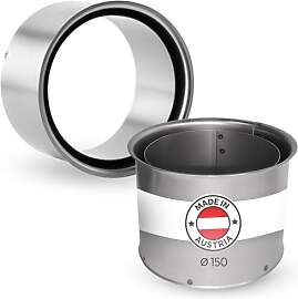 BERTRAMS Wandfutter doppelt Ø 150 mm Blank | 12cm 