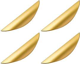 Beruyu 4 Stück Möbelgriff Gold 96mm Lochabstand
