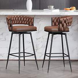 BERYTH Barhocker 2er Set, Barhocker Mit Lehne