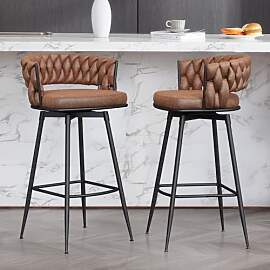 BERYTH Barhocker 2er Set, Barhocker Mit Lehne