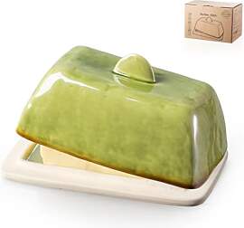 Besmeety Butterdose Keramik für 200g Butter,