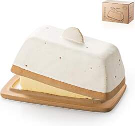 Besmeety Butterdose Keramik für 200g Butter,