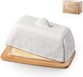 Besmeety Butterdose Keramik für 200g Butter,