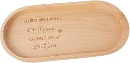 Beste Mama | Beste Oma | Holztablett mit Gravur