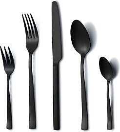 Besteck Set Schwarz, Hunnycook Besteck Set 6