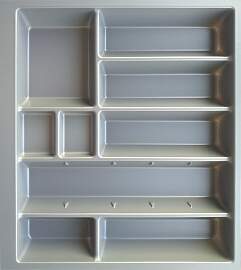 Besteckeinsatz KOCHSTATION "Cara", grau