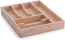 Besteckkasten ZELLER PRESENT, braun (holzfarben),