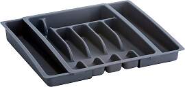 Besteckkasten ZELLER PRESENT, grau, B:29cm H:6,5cm 
