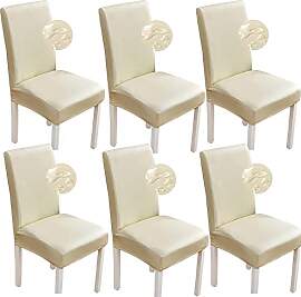 Bestenrose Stuhlhussen 6er/4er PU Leder Stuhlbezug 