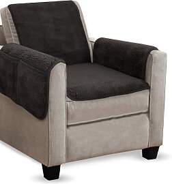 Bestlivings Sesselschoner Lammflor Optik