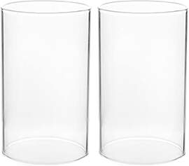 BESTonZON 2Er Set Transparente Kerzenabdeckungen