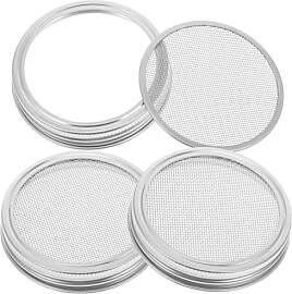 BESTonZON Keimglas Set mit 3 Edelstahl Deckeln,