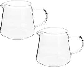 BESTonZON Milchkanne Glas 120Ml Milchkännchen Mit 