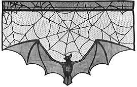 BESTOYARD Halloween Kamin Stoff Schwarze