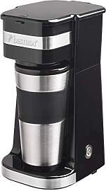 Bestron Kaffeemaschine mit Isolierbecher, Camping