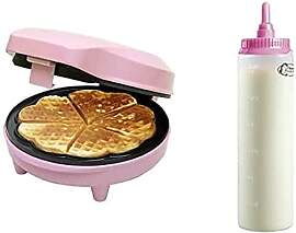 Bestron Waffeleisen für Herzwaffeln &