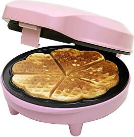 Bestron Waffeleisen für klassische Herzwaffeln,