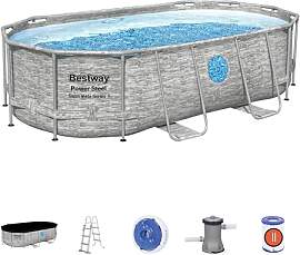 Bestway 4,27 m x 2,50 m x 1,00 m Oval Pool Set,