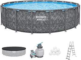 Bestway APX365 Winterfestes Frame Pool Set, Ø 549 