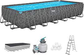 Bestway APX365 Winterfestes Frame Pool Set, 732 x