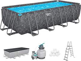 Bestway APX365 Winterfestes Frame Pool Set,