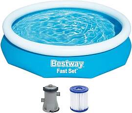 Bestway Fast Set Aufstellpool-Set mit Filterpumpe