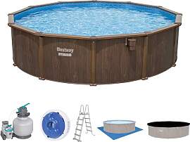Bestway Hydrium Stahlwandpool Komplett-Set mit