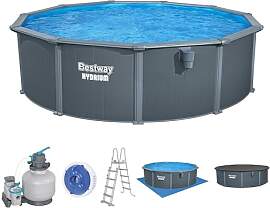 Bestway Hydrium Stahlwandpool Set, Ganzjährig