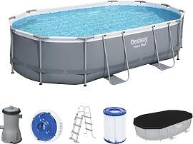 Bestway Power Steel Frame Pool Komplett-Set mit