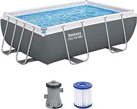 Bestway Power Steel Frame Pool Set mit Filterpumpe 