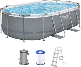Bestway Power Steel Frame Pool Set mit Filterpumpe 
