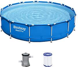 Bestway Steel Pro Frame Pool-Set mit Filterpumpe