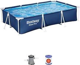 Bestway Steel Pro Pool-Set, rechteckig, 3,00 m x