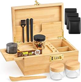 Betoores Groß Bambus Aufbewahrungsbox Set mit