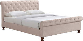 Bett 2 Personen 160 cm x 200 cm Samt RILEY